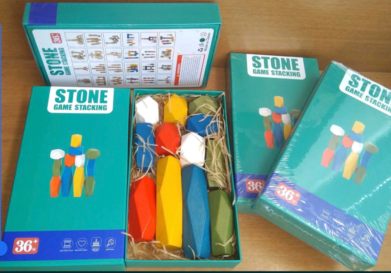 Piedras apilamiento Montessori Montessorikidschile