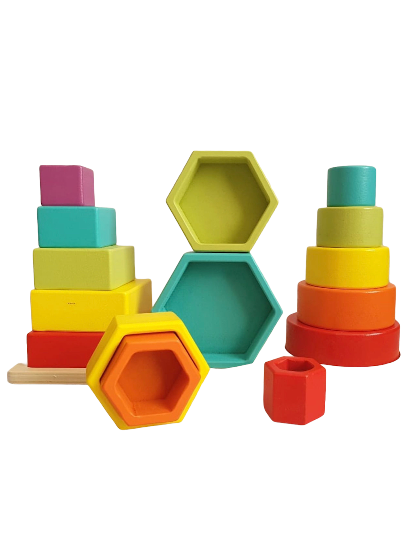 Torre sensorial triple de colores Montessori Montessorikidschile