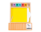 Bandeja de Arena Montessori para Trazar Letras y Aprender a Escribir Montessorikidschile