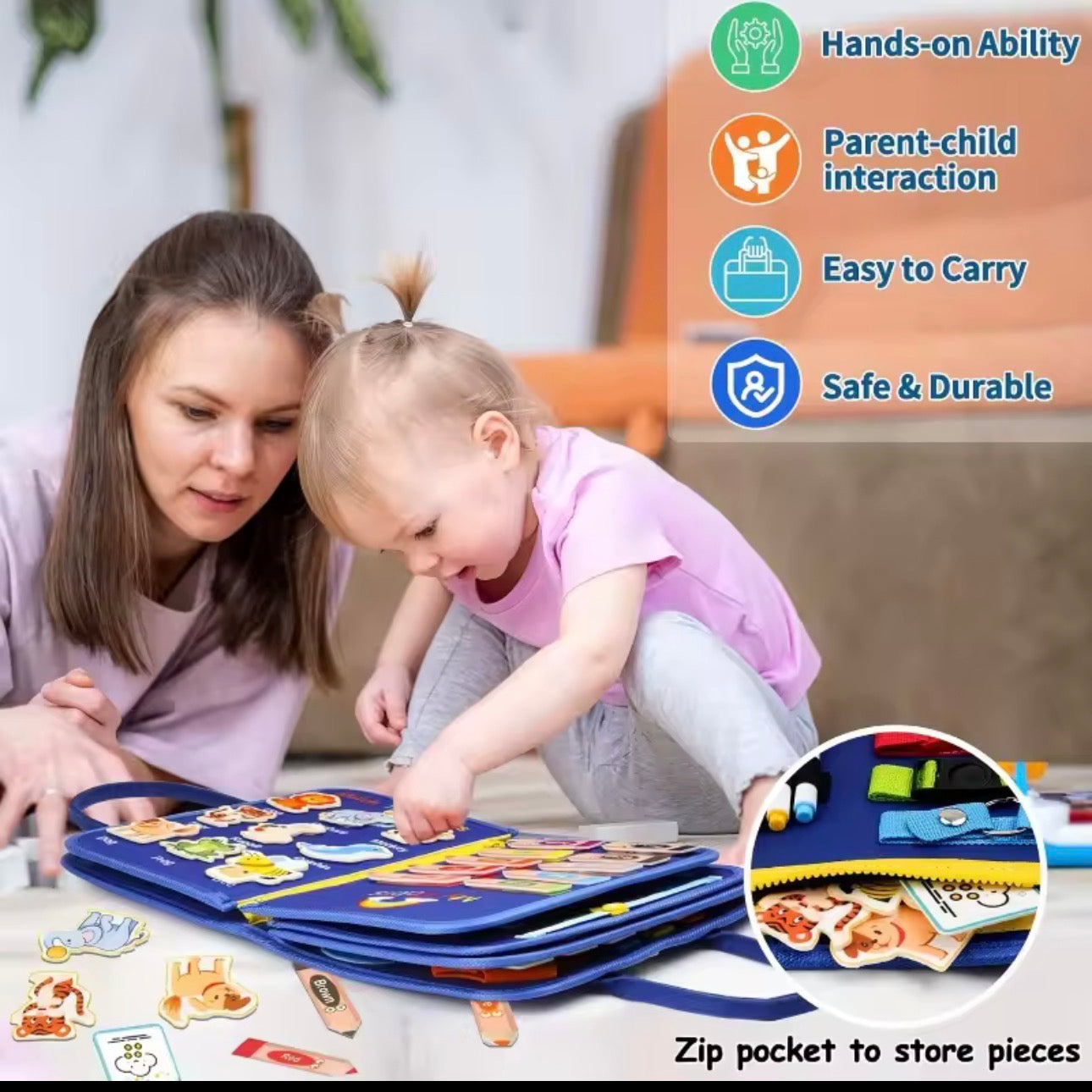 Carpeta sensorial multiactividades Montessorikidschile