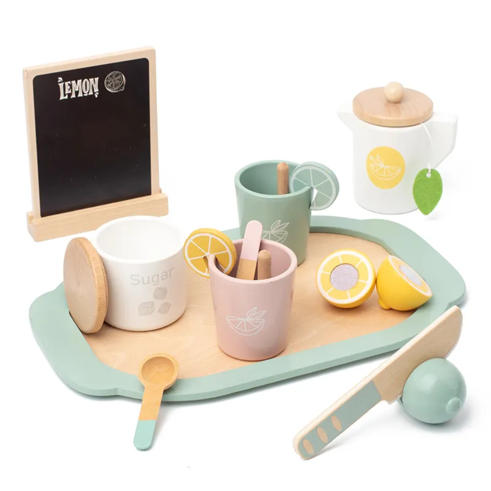 Set de te limón de madera Montessorikidschile