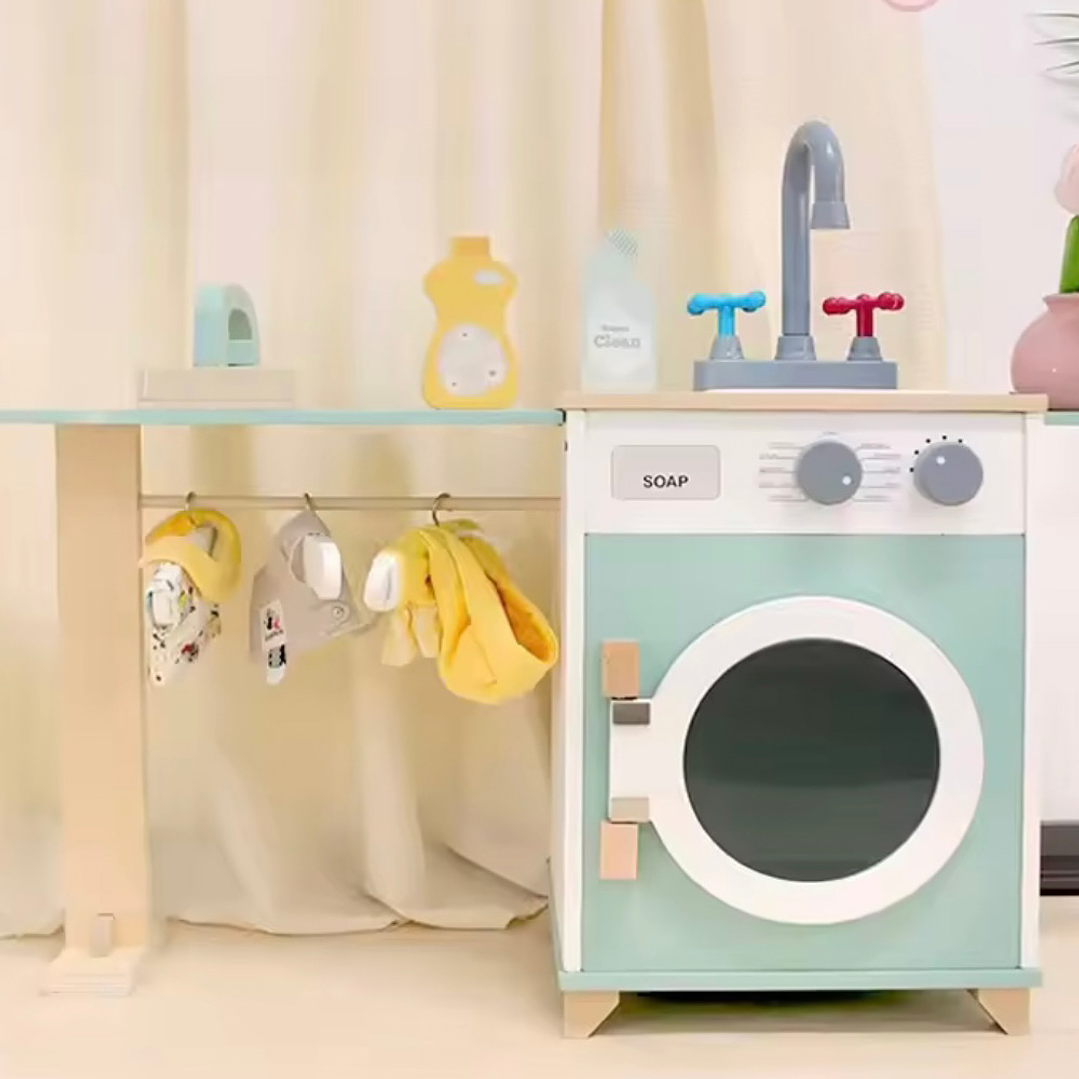 Lavandería de Madera Montessori para Niños | Juego Didáctico Montessorikidschile