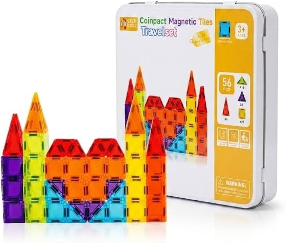 Caja de magnéticos 56 Piezas Montessorikidschile