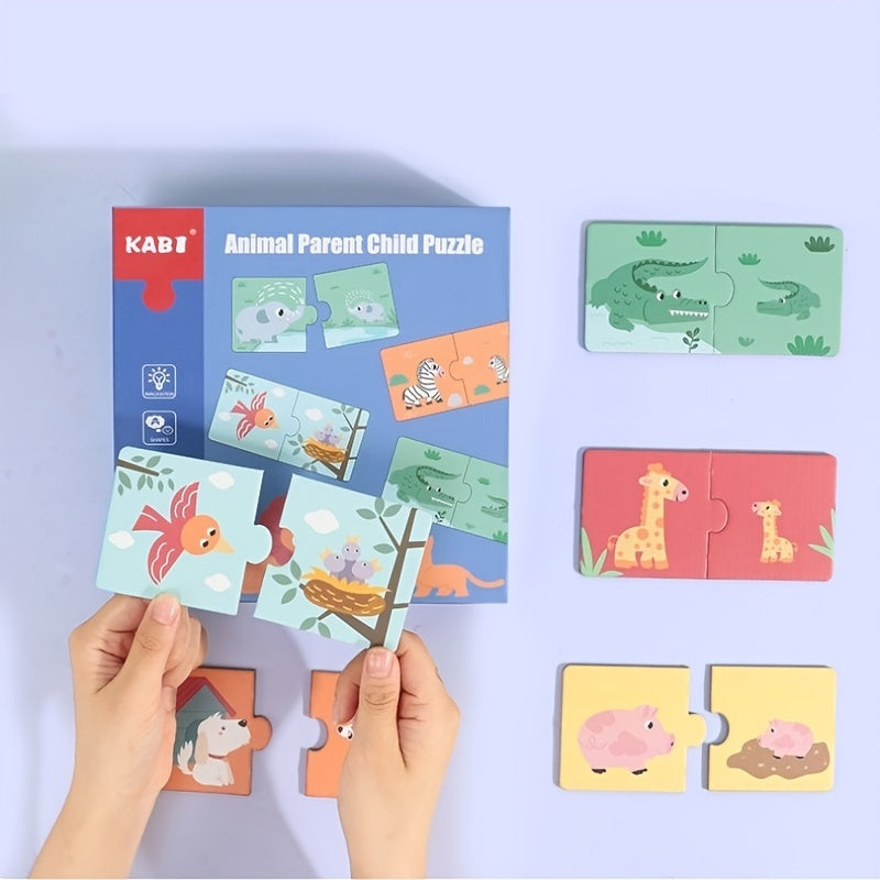 Puzzle Montessori de animales y sus crias - Montessorikidschile