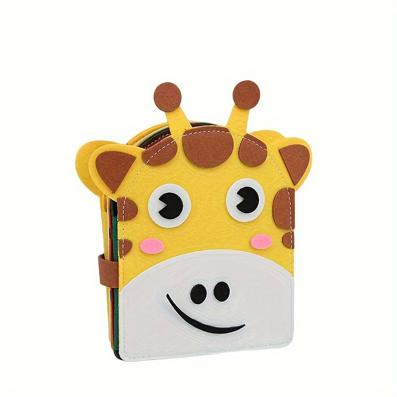 Jirafa sensorial ocupado de fieltro - Montessorikidschile