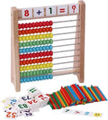 Ábaco de Madera con Tarjetas Numéricas y Repisa Montessorikidschile