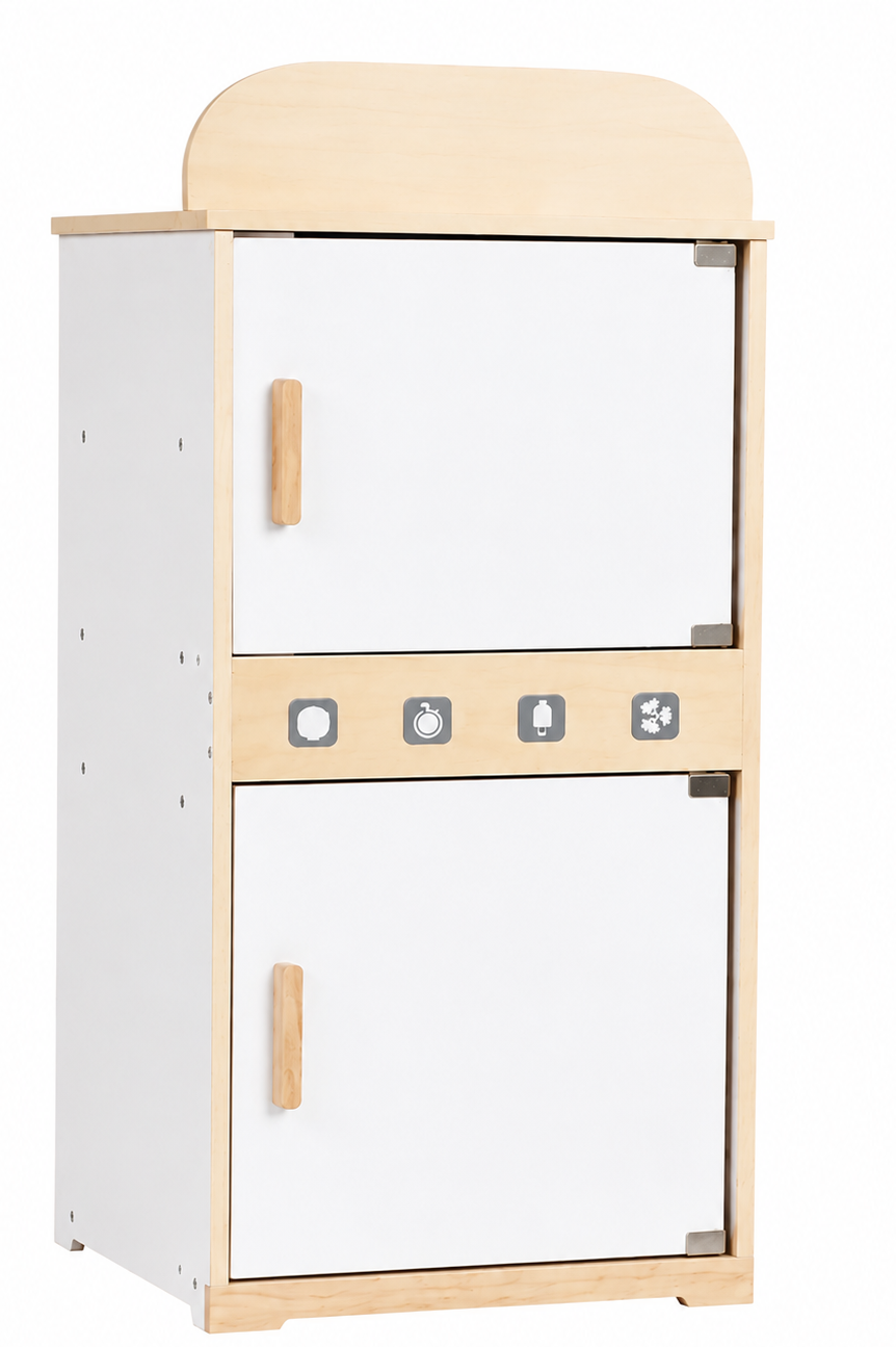 Refrigerador de madera incluye helados Montessorikidschile