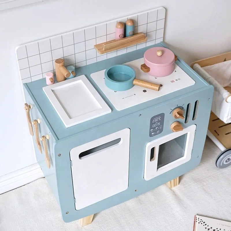 Cocinas de Madera Infantil Retro | Juego Montessori de Imaginación Montessorikidschile