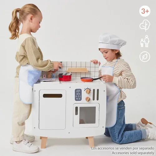 Cocinas de Madera Infantil Retro | Juego Montessori de Imaginación Montessorikidschile