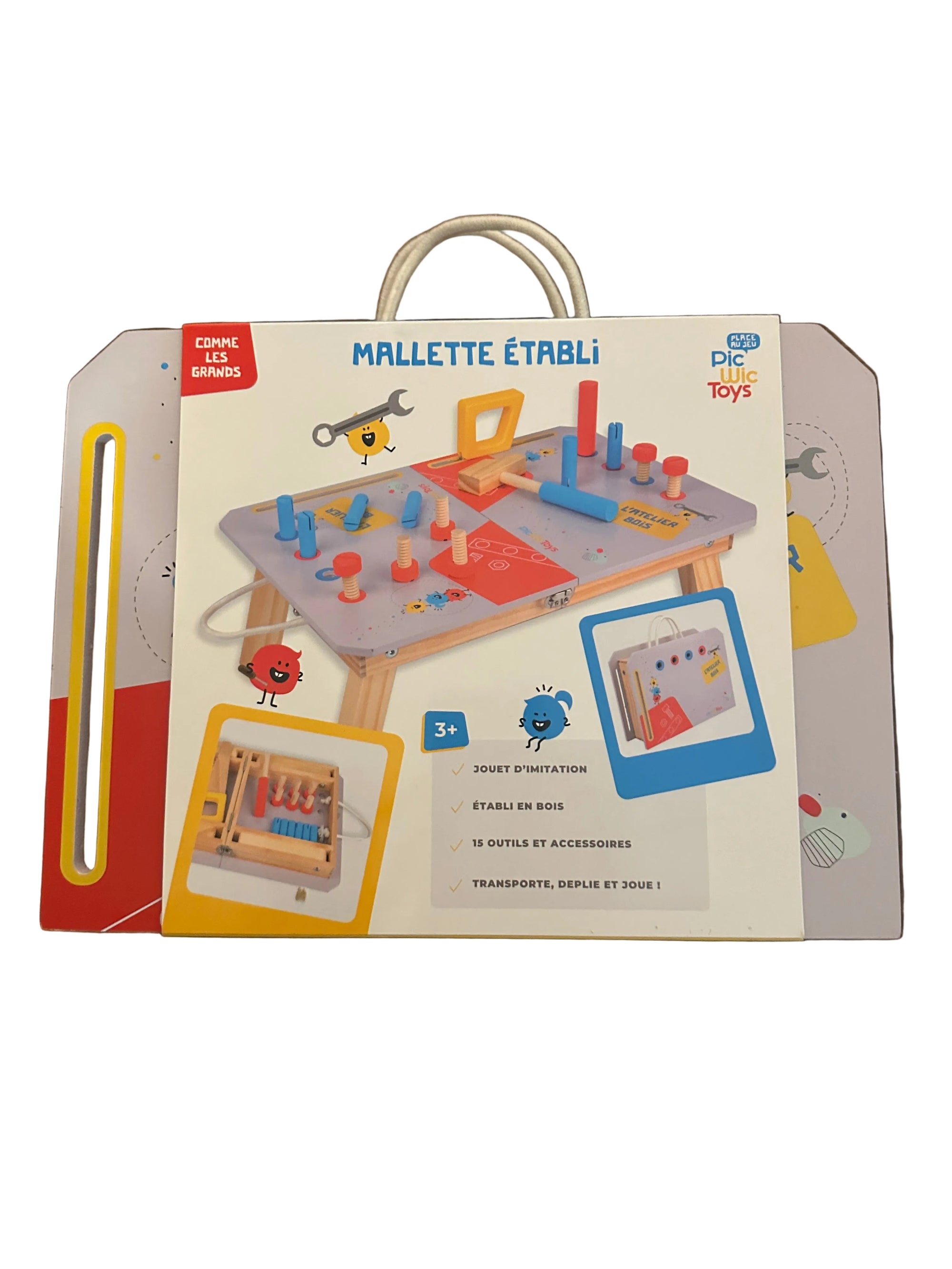 Mesa de herramientas de madera Montessorikidschile