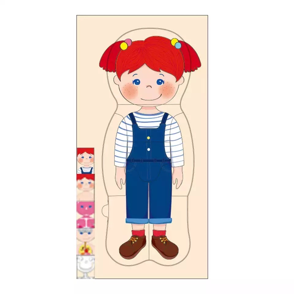 Puzzle cuerpo humano por capas - Montessorikidschile