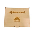 Alfabeto móvil 130 letras letra cursiva - Montessorikidschile