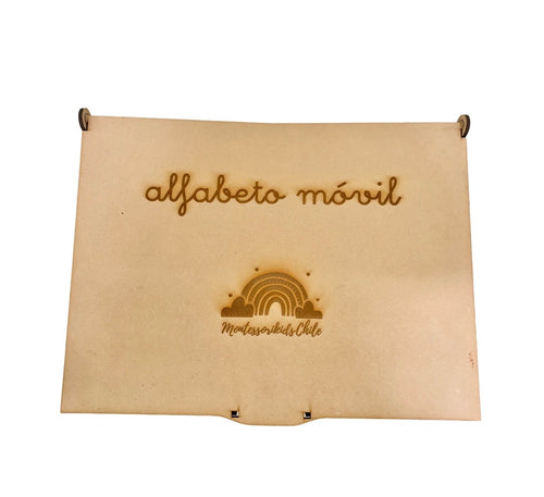 Alfabeto móvil 130 letras letra cursiva