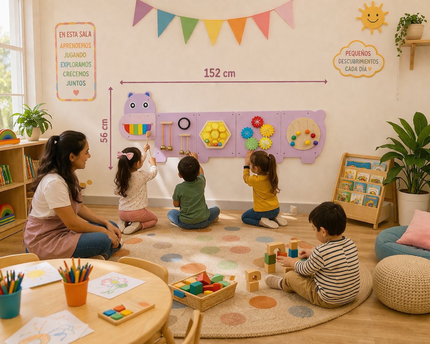 Tablero Montessori de madera Montessorikidschile